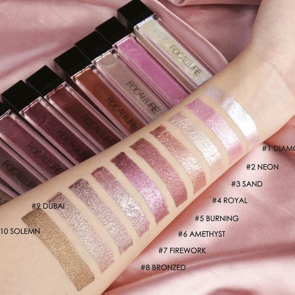 NEW Focallure Glitter Liquid Eyeshadow #07 - Picture 2 of 4